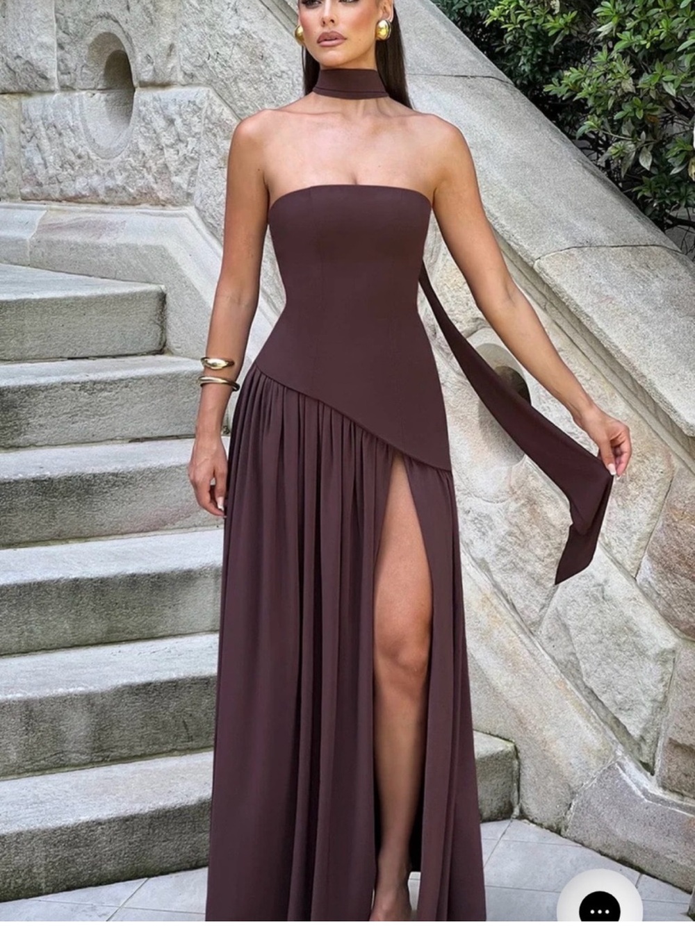 Babyboo strapless gown